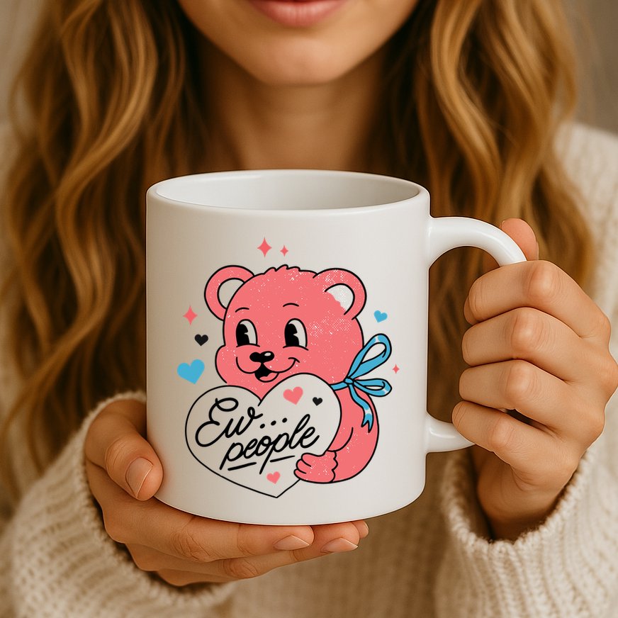 Ew People Teddy Bear Mug