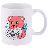 Ew People Teddy Bear 11oz C Handle Ceramic Mug
