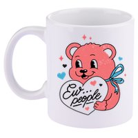 Ew People Teddy Bear 11oz C Handle Ceramic Mug