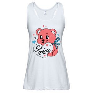 Ew People Teddy Bear Ladies Essential Flowy Tank