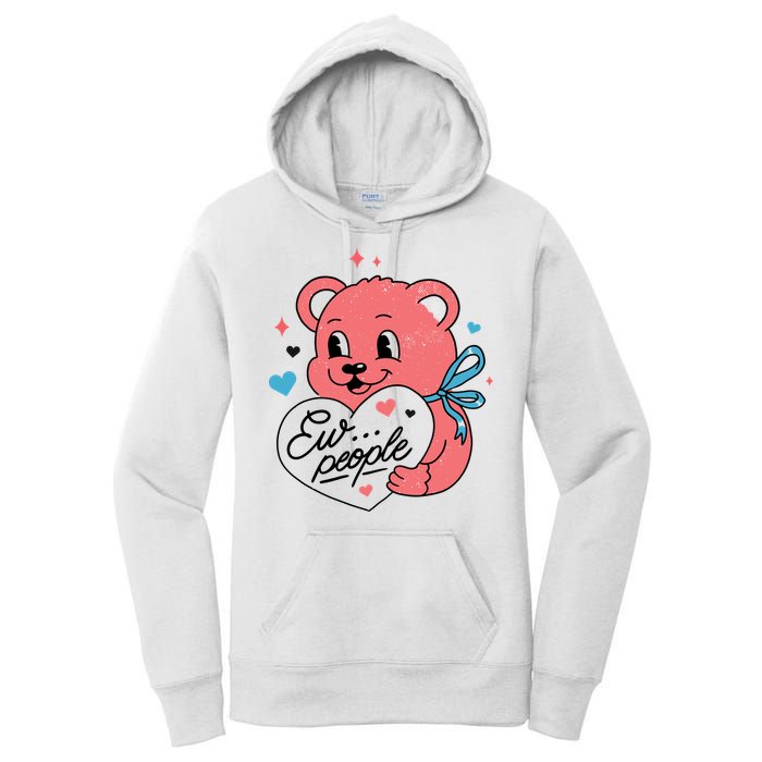 Ew People Teddy Bear Women's Pullover Hoodie