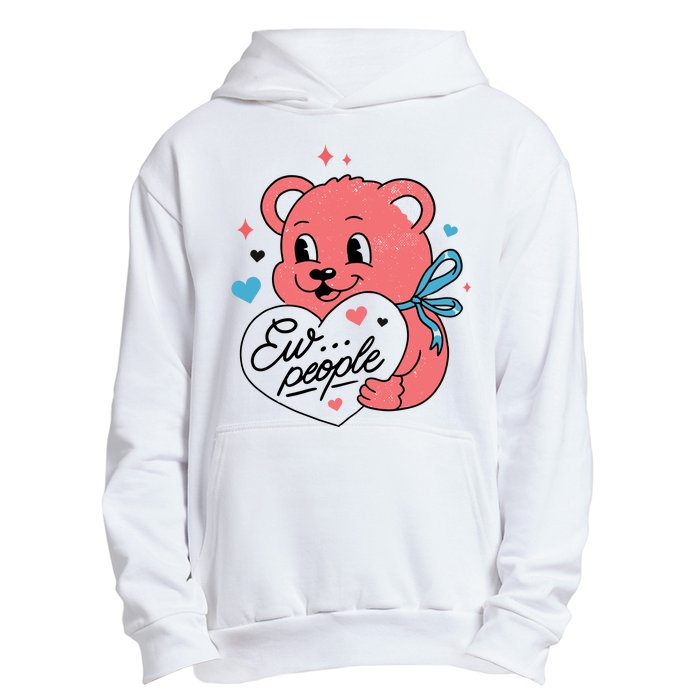 Ew People Teddy Bear Urban Pullover Hoodie