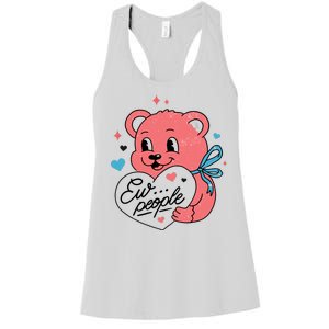 Ew People Teddy Bear Women's Racerback Tank