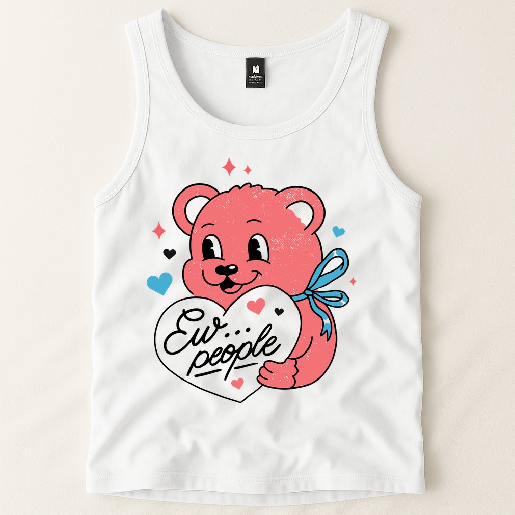 Ew People Teddy Bear Tank Top