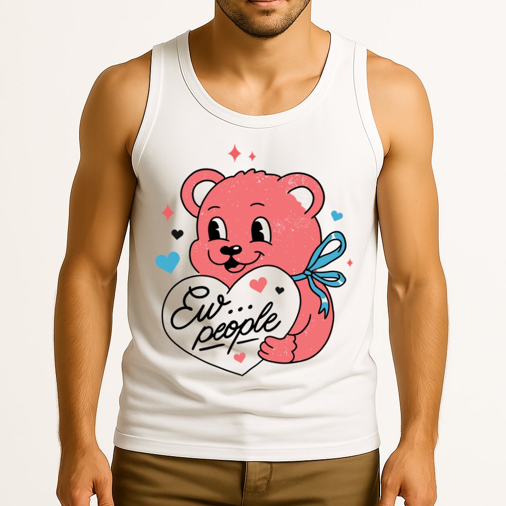 Ew People Teddy Bear Tank Top