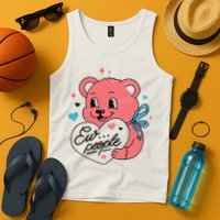 Ew People Teddy Bear Tank Top