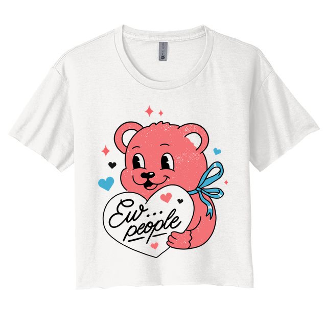 Ew People Teddy Bear Crop Top