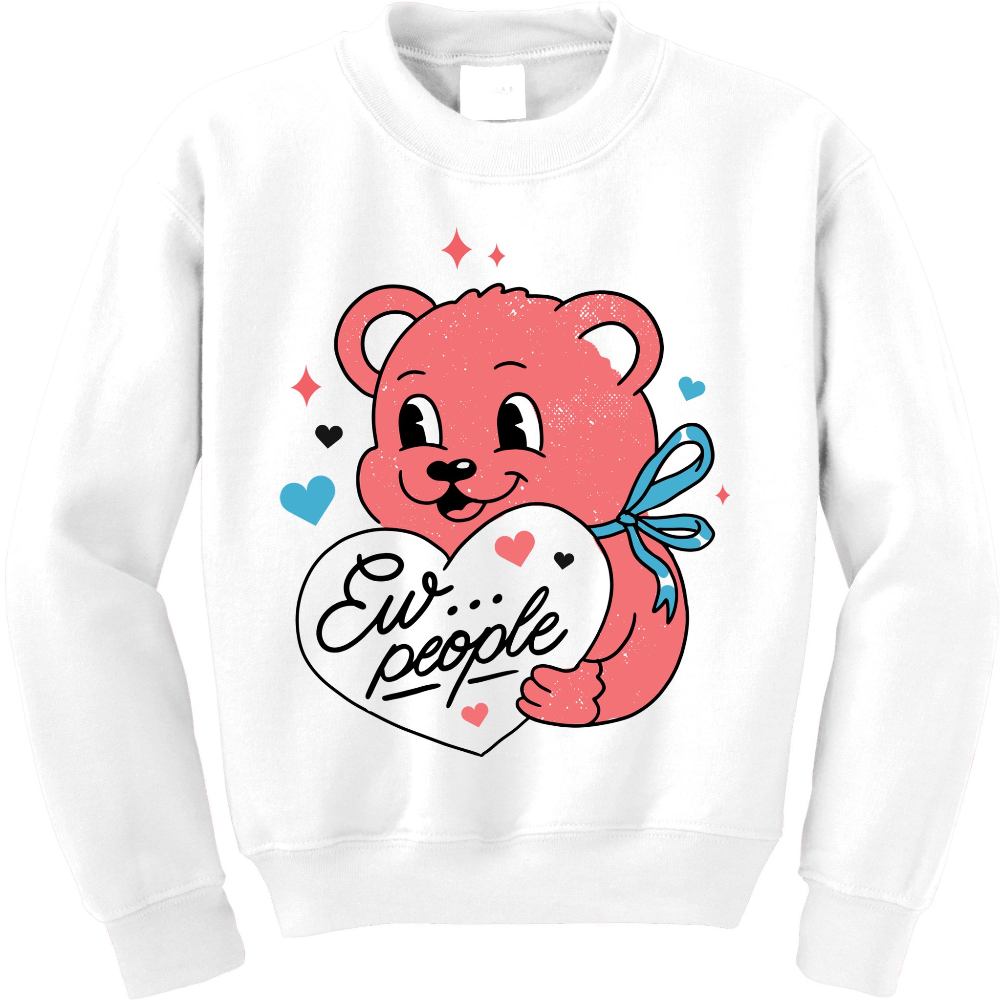 Ew People Teddy Bear Kids Sweatshirt