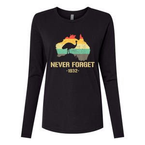 Emu War 1932 Funny Australia History Womens Cotton Relaxed Long Sleeve T-Shirt