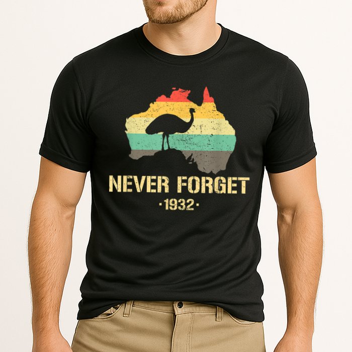 Emu War 1932 Funny Australia History Cooling Performance Crew T-Shirt