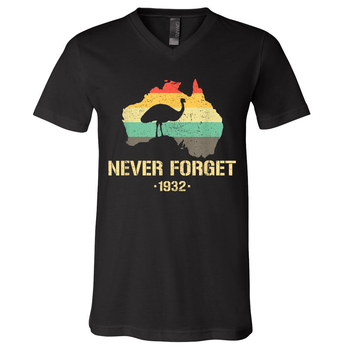 Emu War 1932 Funny Australia History V-Neck T-Shirt