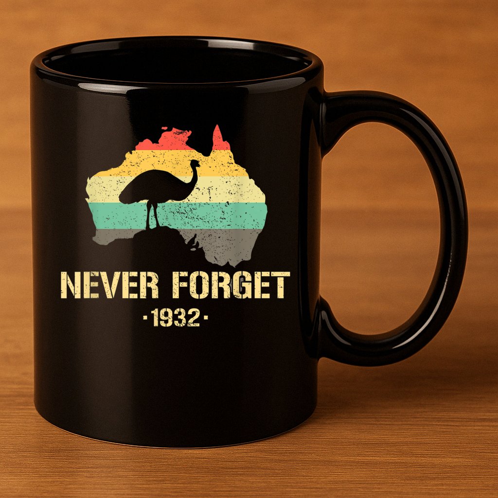 Emu War 1932 Funny Australia History 11oz C Handle Ceramic Mug