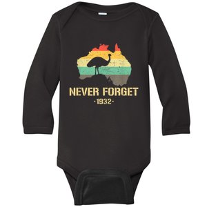 Emu War 1932 Funny Australia History Baby Long Sleeve Bodysuit