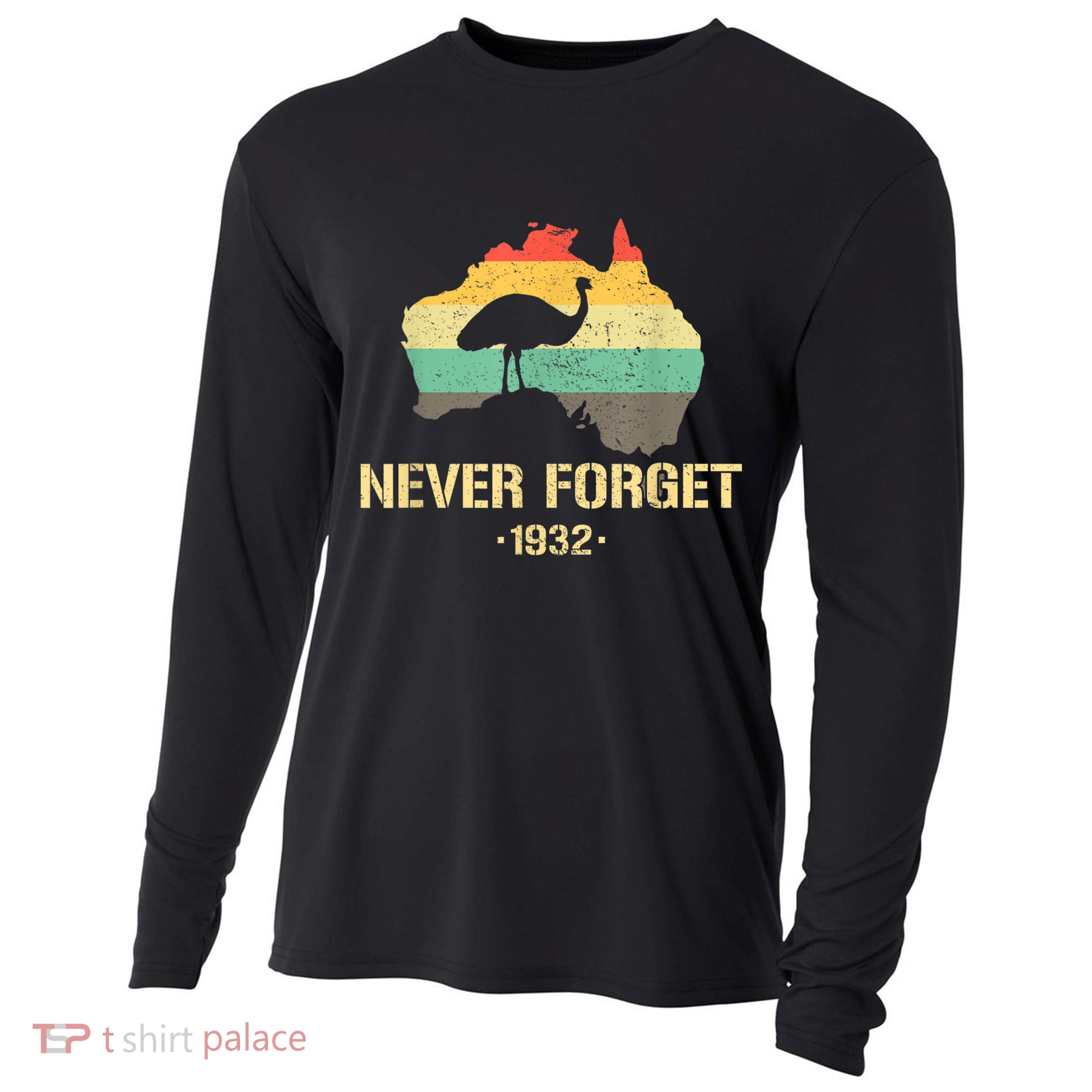 Emu War 1932 Funny Australia History Cooling Performance Long Sleeve Crew