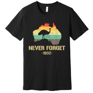 Emu War 1932 Funny Australia History Premium T-Shirt