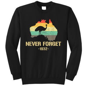 Emu War 1932 Funny Australia History Tall Sweatshirt