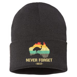 Emu War 1932 Funny Australia History Sustainable Knit Beanie