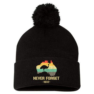 Emu War 1932 Funny Australia History Pom Pom 12in Knit Beanie