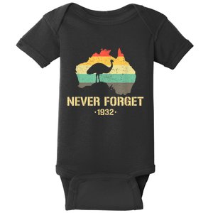 Emu War 1932 Funny Australia History Baby Bodysuit