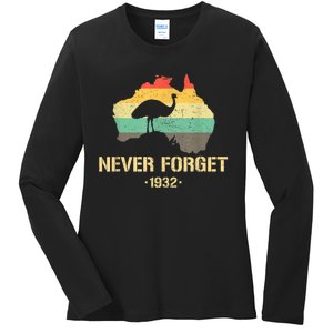 Emu War 1932 Funny Australia History Ladies Long Sleeve Shirt