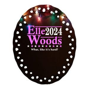 Elle Woods 2024 What Like ItS Hard Ceramic Oval Ornament