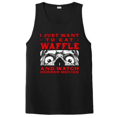 Eat Waffle And Watch Horror Movies Pancake Movie Lover PosiCharge Competitor Tank