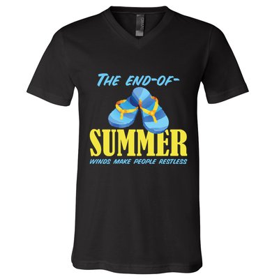 Endofsummer Winds: A Celebration Of Seasonal Change V-Neck T-Shirt