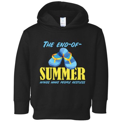 Endofsummer Winds: A Celebration Of Seasonal Change Toddler Hoodie