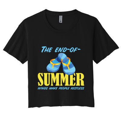 Endofsummer Winds: A Celebration Of Seasonal Change Crop Top