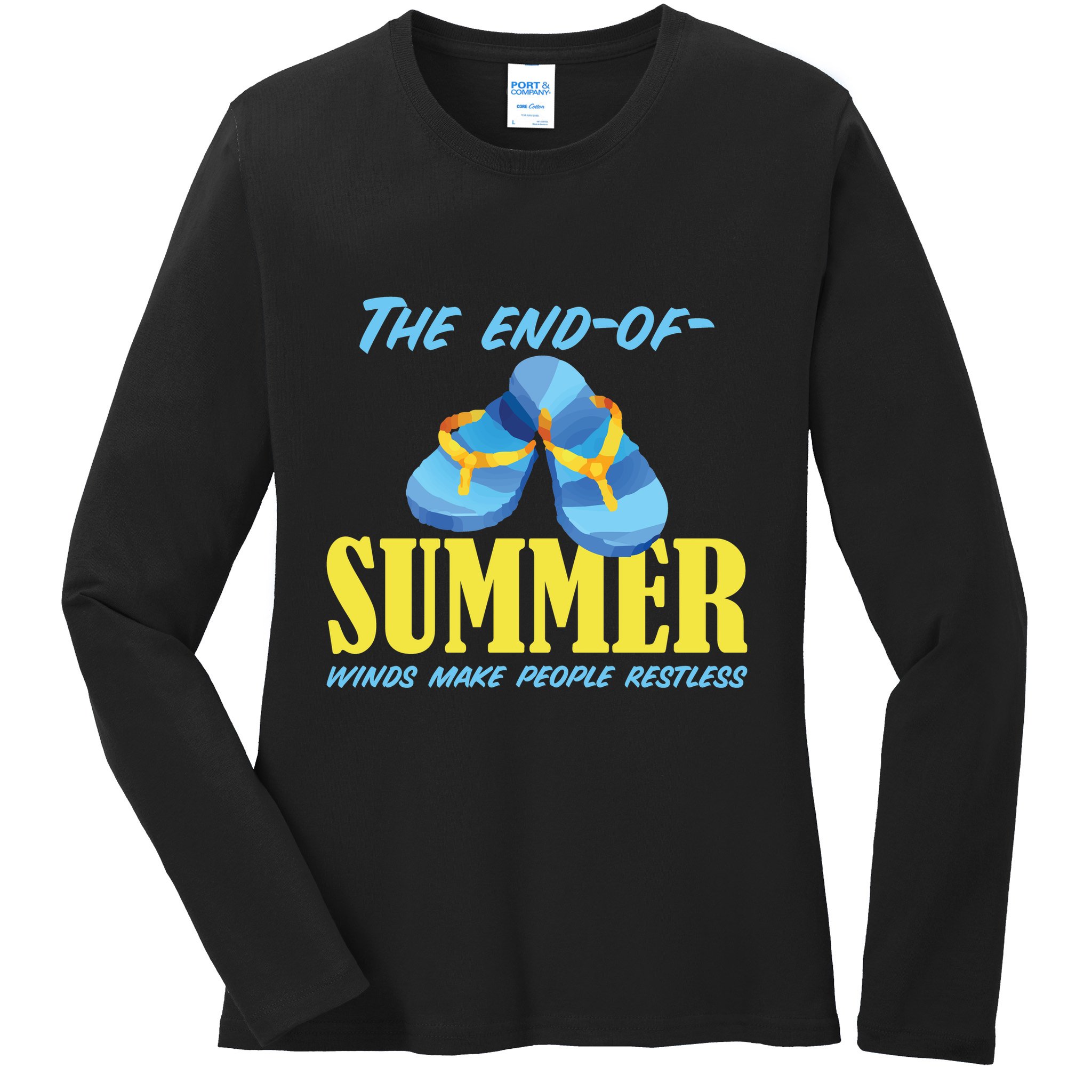 Endofsummer Winds: A Celebration Of Seasonal Change Ladies Long Sleeve Shirt