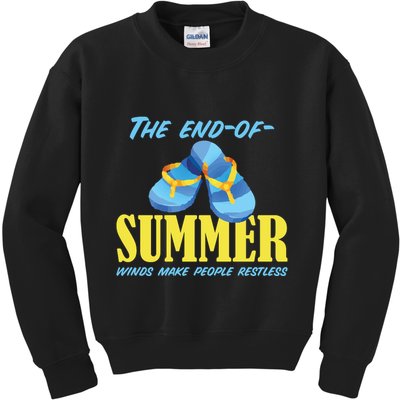 Endofsummer Winds: A Celebration Of Seasonal Change Kids Sweatshirt