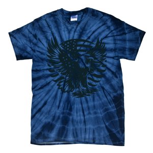 Eagle With American Flag Tie-Dye T-Shirt