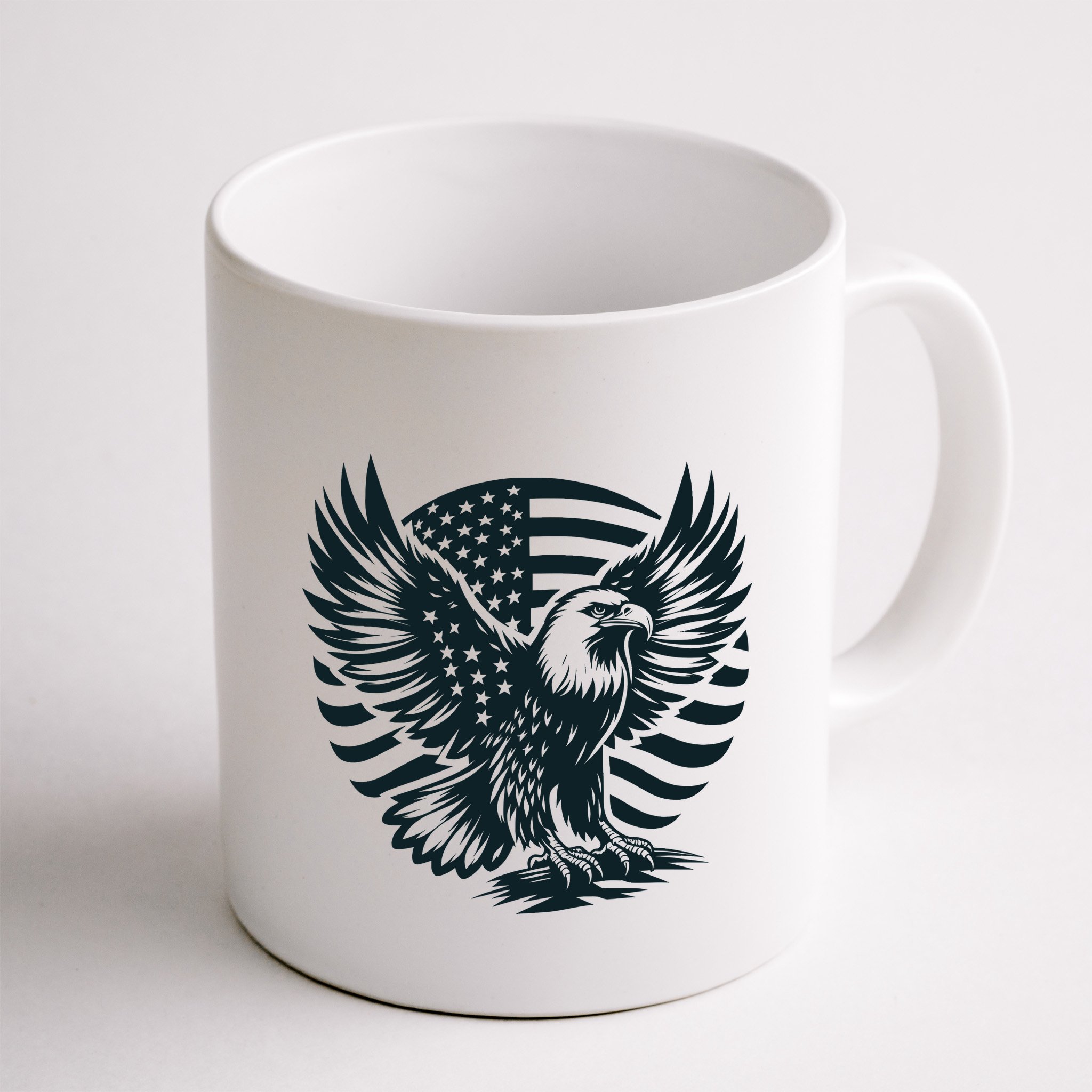 Eagle With American Flag Mug