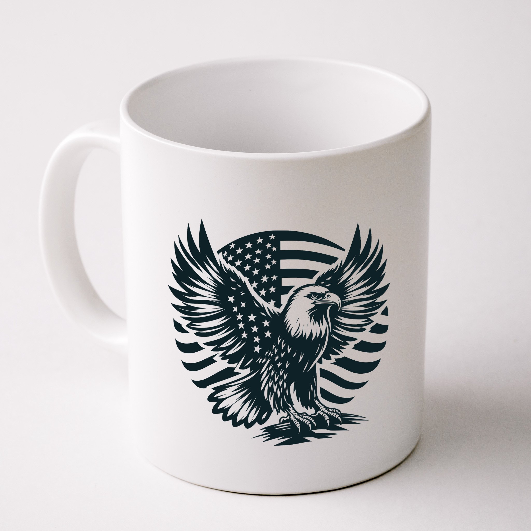 Eagle With American Flag Mug