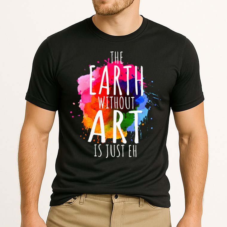 Earth Without Art Is Just Eh Painting Artist Pun Art Teacher  Cooling Performance Crew T-Shirt