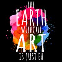 Earth Without Art Is Just Eh Painting Artist Pun Art Teacher  Cooling Performance Crew T-Shirt