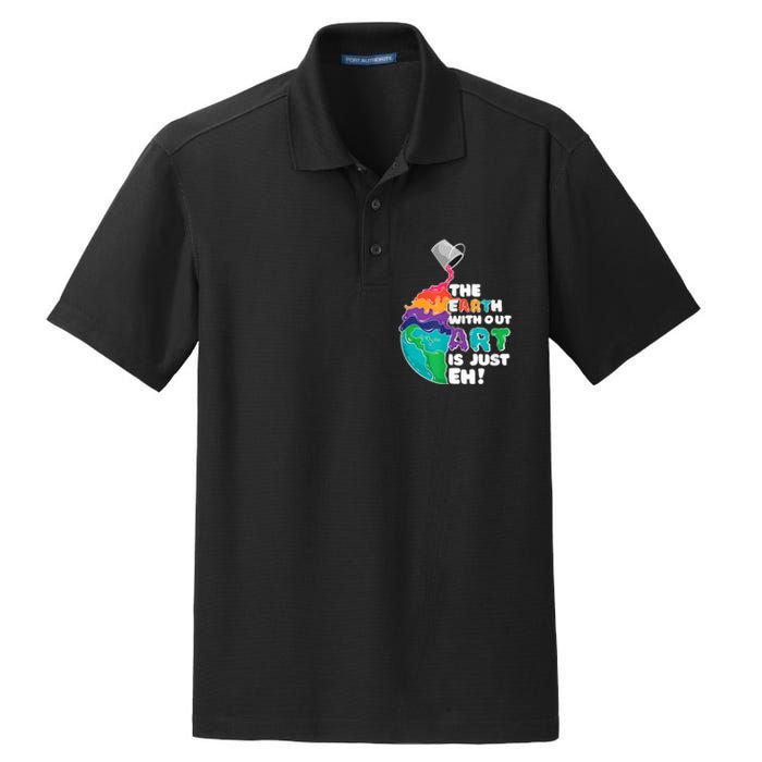 Earth Without Art Is Just EH Dry Zone Grid Polo