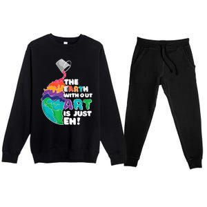 Earth Without Art Is Just EH Premium Crewneck Sweatsuit Set