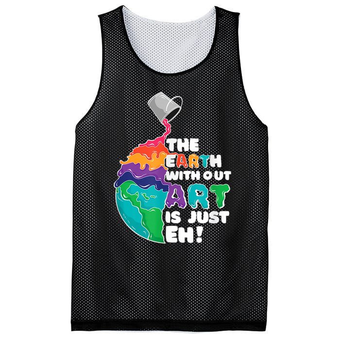 Earth Without Art Is Just EH Mesh Reversible Basketball Jersey Tank