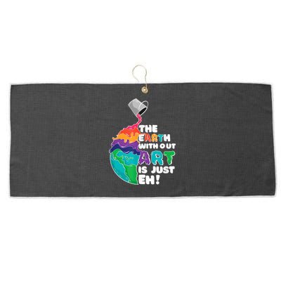 Earth Without Art Is Just EH Large Microfiber Waffle Golf Towel