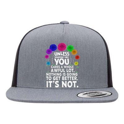 Earth Without Art Is Just Eh Planet Funny Earth Day Flat Bill Trucker Hat