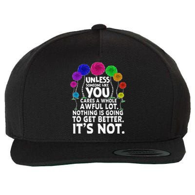 Earth Without Art Is Just Eh Planet Funny Earth Day Wool Snapback Cap