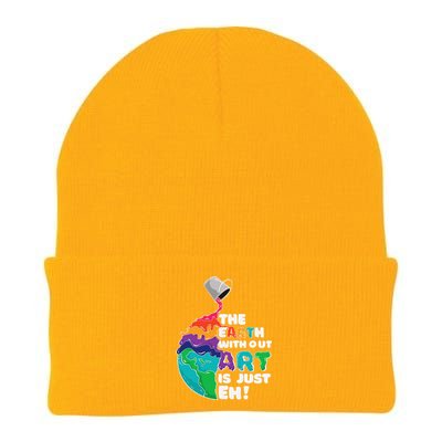 Earth Without Art Is Just Eh Planet Art Earth Day Knit Cap Winter Beanie