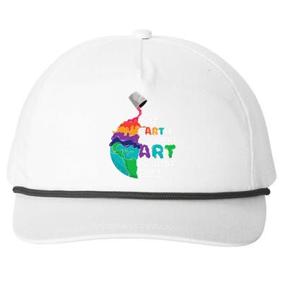 Earth Without Art Is Just Eh Planet Art Earth Day Snapback Five-Panel Rope Hat