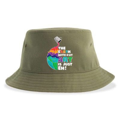 Earth Without Art Is Just Eh Planet Art Earth Day Sustainable Bucket Hat