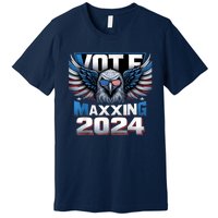 Eagle With American Flag Glasses Vote Maxing 2024 Premium T-Shirt