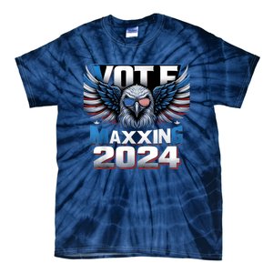 Eagle With American Flag Glasses Vote Maxing 2024 Tie-Dye T-Shirt