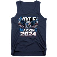 Eagle With American Flag Glasses Vote Maxing 2024 Tank Top