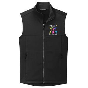 Earth Without Art Is Just Eh Earth Day Planet Art Collective Smooth Fleece Vest