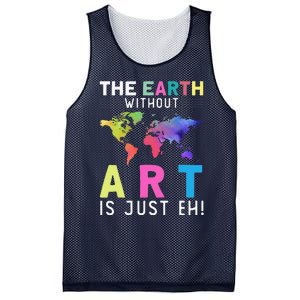 Earth Without Art Is Just Eh Earth Day Planet Art Mesh Reversible Basketball Jersey Tank